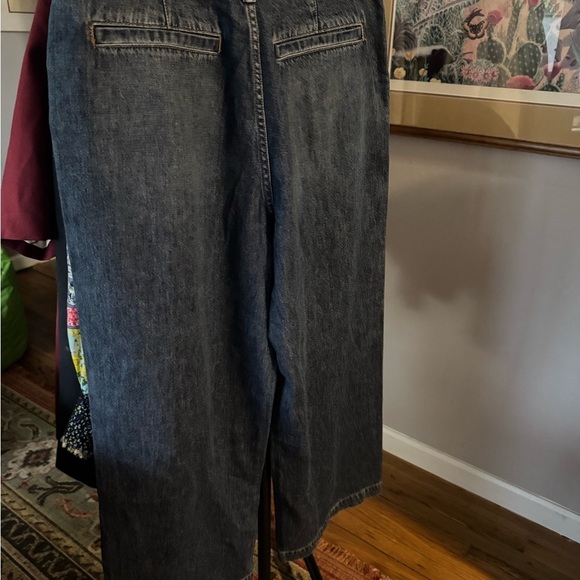 Madewell Harlow Women's Flare & Wide Leg Jeans - Dark Blue - Picture 9 of 9